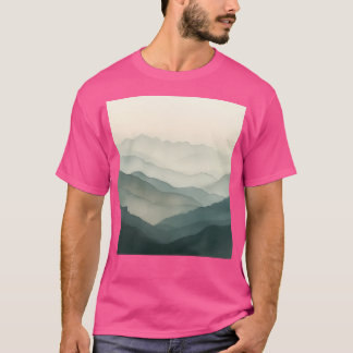Camiseta Montañas acuáticas en el bosque verde sin mangas
