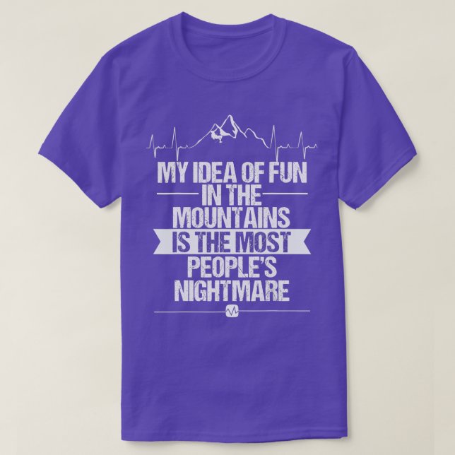 Camiseta Montañas alpinas Ice Naturaleza divertida Ice Clim (Diseño del anverso)