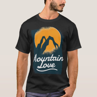 Camiseta Montañas Aman la Manga del Béisbol