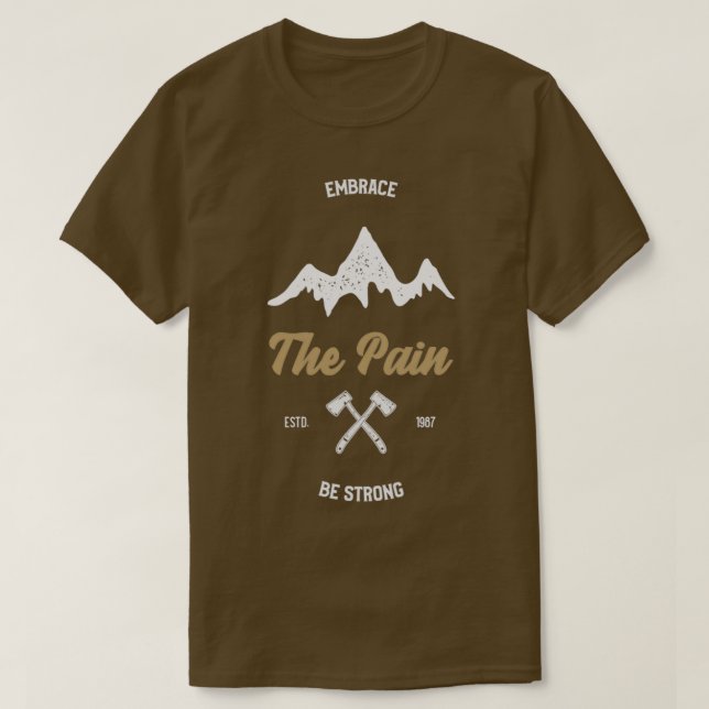 Camiseta Montañas amp Pain (Diseño del anverso)