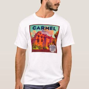 Camiseta Montañas anaranjadas de Carmel LabelEast, CA