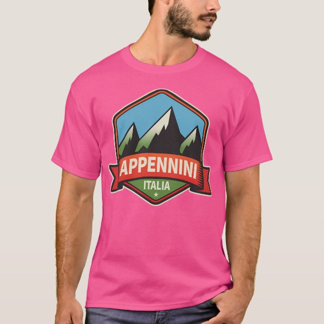 Camiseta Montañas Apeninos Italia Activa (Anverso)