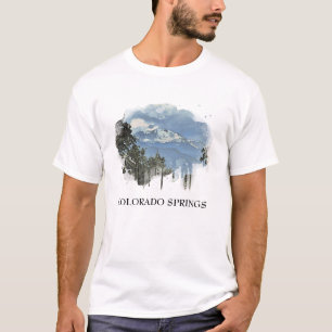 Camiseta *~* Montañas Artsy Tree Colorado Springs