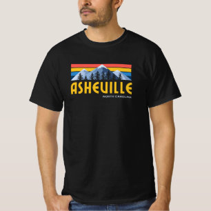 Camiseta Montañas Asheville Retro Vintage