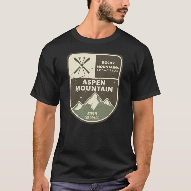 Camiseta Montañas Aspen Montañas Rocosas Colorado (Anverso)