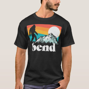 Camiseta Montañas Bend Oregon Retro Bigfoot