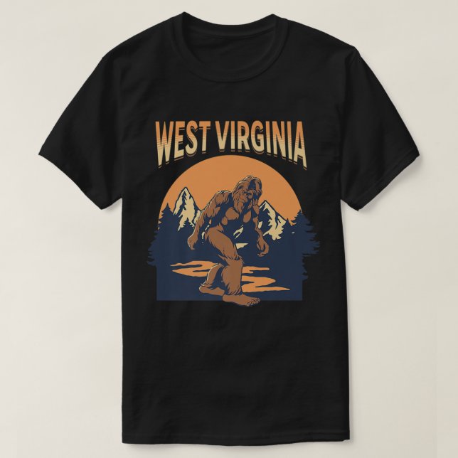 Camiseta Montañas Bigfoot West Virginia Trees Nature Outdo (Diseño del anverso)