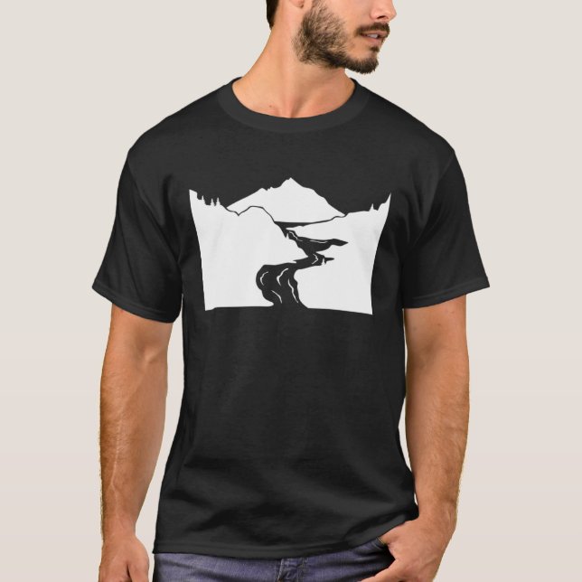 Camiseta Montañas Blancas Pullover Hoodie (Anverso)