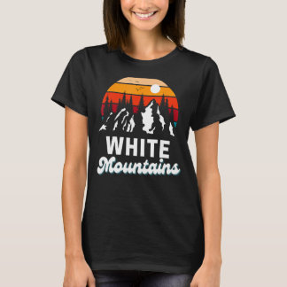 Camiseta Montañas Blancas Senderismo Naturaleza Retro Souve