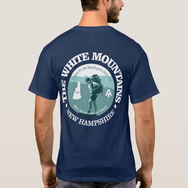 Camiseta Montañas Blancas (T) (Reverso)