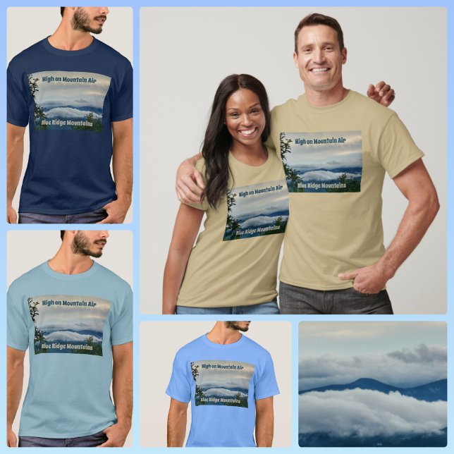 Camiseta Montañas Blue Ridge altas en el aire de las montañ (Subido por el creador)