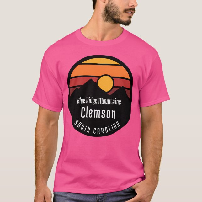 Camiseta Montañas Blue Ridge Ciudad De Clemson South Caroli (Anverso)