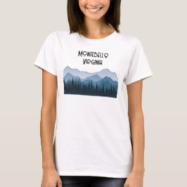 Camiseta Montañas Blue Ridge, personalizable Montebello