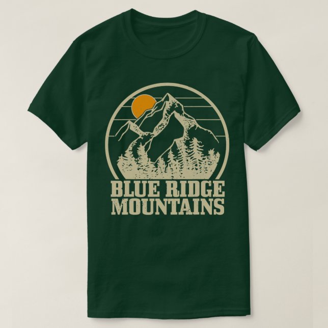 Camiseta Montañas Blue Ridge Vintage 3 (Diseño del anverso)