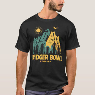 Camiseta Montañas Bridger Bowl Montana Senderismo Al Aire L