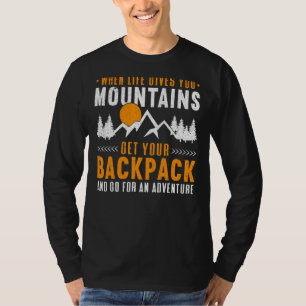 Camiseta Montañas Camping Al Aire Libre Senderismo Moteros