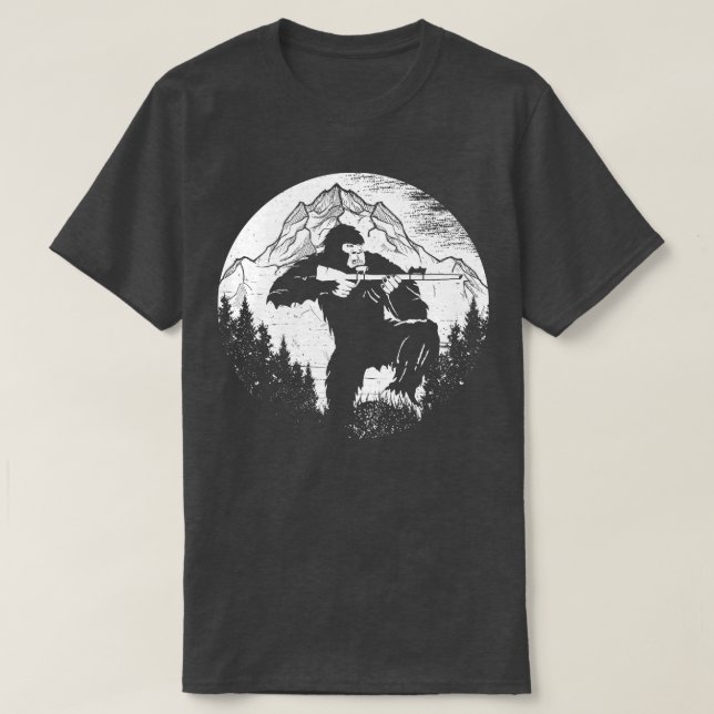 Camiseta Montañas Caza divertida (Diseño del anverso)