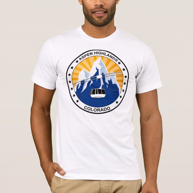 Camiseta Montañas Colorado de Aspen (Anverso)