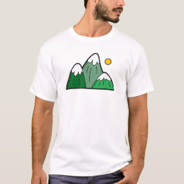 Camiseta Montañas coloridas para hombres
