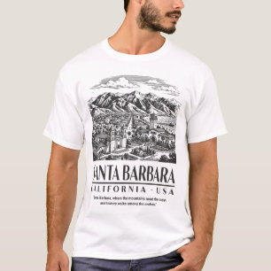 Camiseta Montañas costeras de Santa Bárbara California EE.