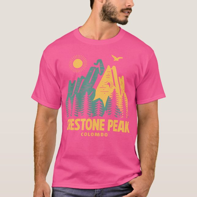Camiseta Montañas Crestone Peak Colorado Senderismo al aire (Anverso)