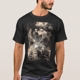 Camiseta Montañas de animales de la Selva Wolf Moon