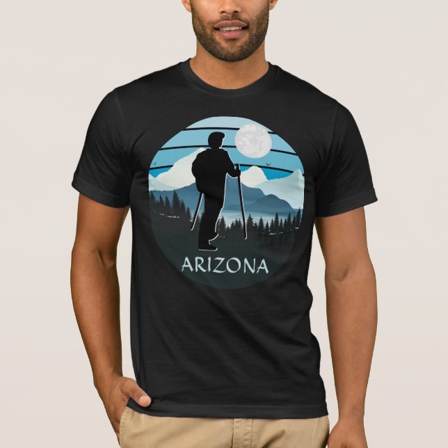 Camiseta Montañas de Arizona en la pista de senderismo (Anverso)