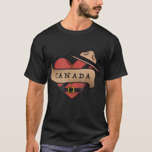 Camiseta Montañas de Canadá, Día de Canadá, me encanta 