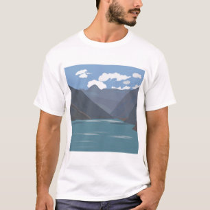 Camiseta Montañas de Chile Lago Naturaleza Viaje