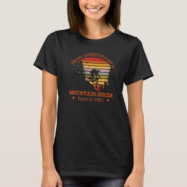 Camiseta Montañas De Ciclismo De Cumpleaños Mtb Bicycles Vi (Anverso)