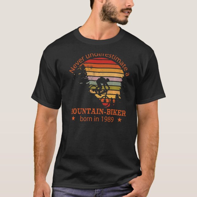 Camiseta Montañas De Ciclismo De Cumpleaños Mtb Bicycles Vi (Anverso)