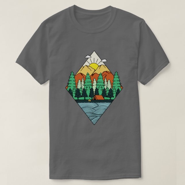 Camiseta Montañas de Diamante (Diseño del anverso)