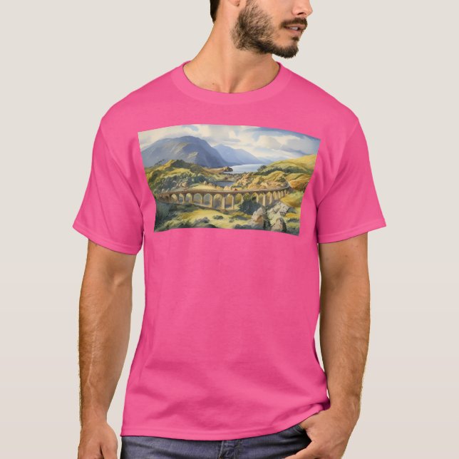 Camiseta Montañas de Escocia activas (Anverso)