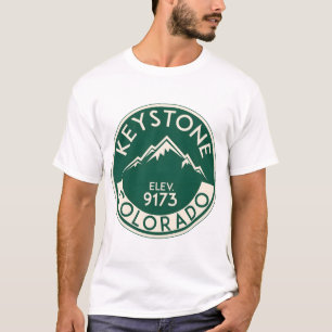 Camiseta Montañas de esquí de Keystone Colorado Ski Esquiad