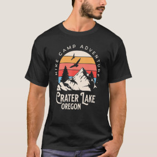 Camiseta Montañas de excursión al aire libre del Crater Lak