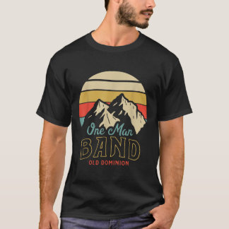 Camiseta Montañas de la banda de un hombre del viejo Domini