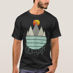 Camiseta Montañas de la época haciendo senderismo Camping R