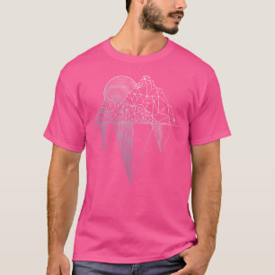 Camiseta Montañas de la época haciendo senderismo Camping R