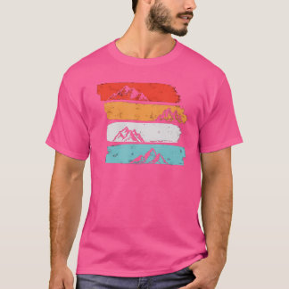 Camiseta Montañas de la Naturaleza Forestal Senderismo Camp