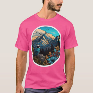 Camiseta Montañas de la naturaleza hermosas activas