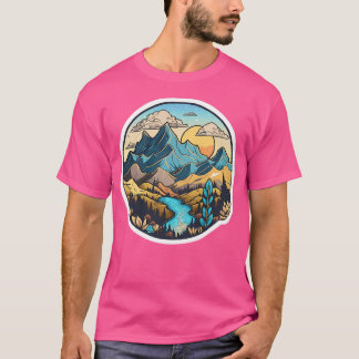 Camiseta Montañas de la naturaleza hermosas activas