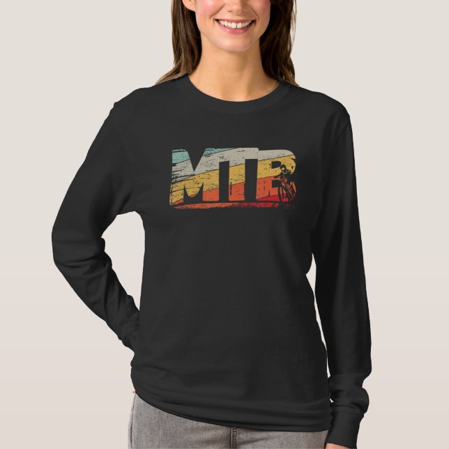 Camiseta Montañas de la Naturaleza Mtb Montañas de Olas Ret (Anverso)