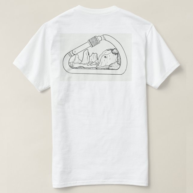Camiseta Montañas de la Patagonia (Reverso del diseño)