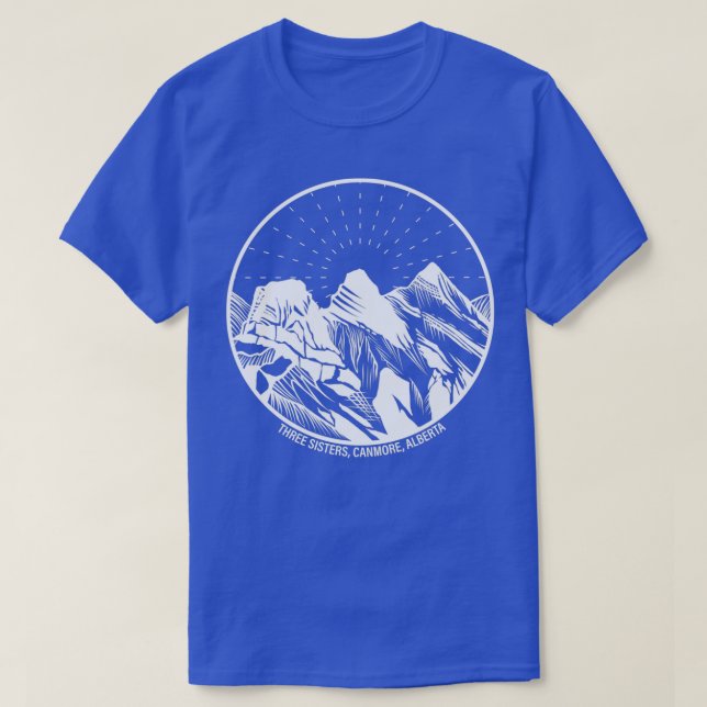 Camiseta Montañas de las tres hermanas Canmore Alberta Cana (Diseño del anverso)
