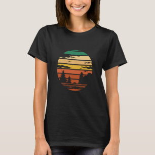 Camiseta Montañas de los bosques retro Camping Senderismo E