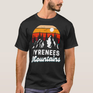 Camiseta Montañas de los Pirineos Senderismo Naturaleza Ret