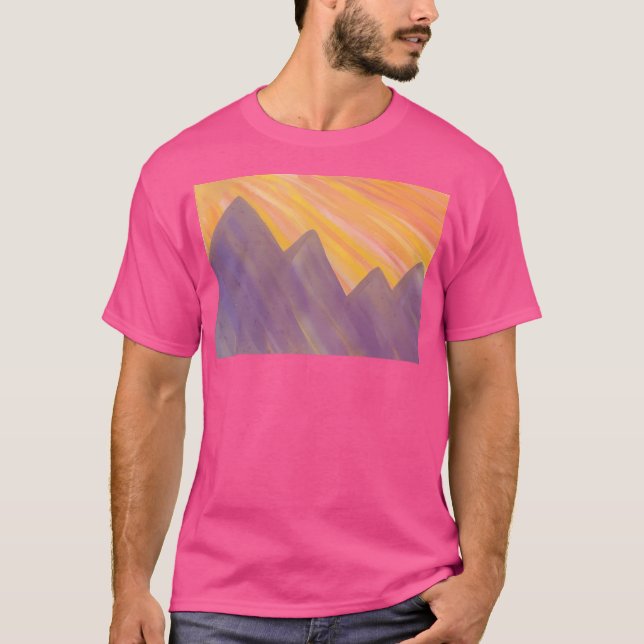 Camiseta Montañas de luz solar activas (Anverso)