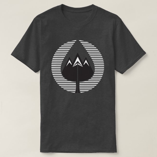 Camiseta montañas de otoño (Diseño del anverso)