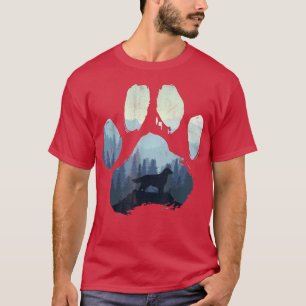 Camiseta Montañas de papá y mamá del perro Corgi Paw