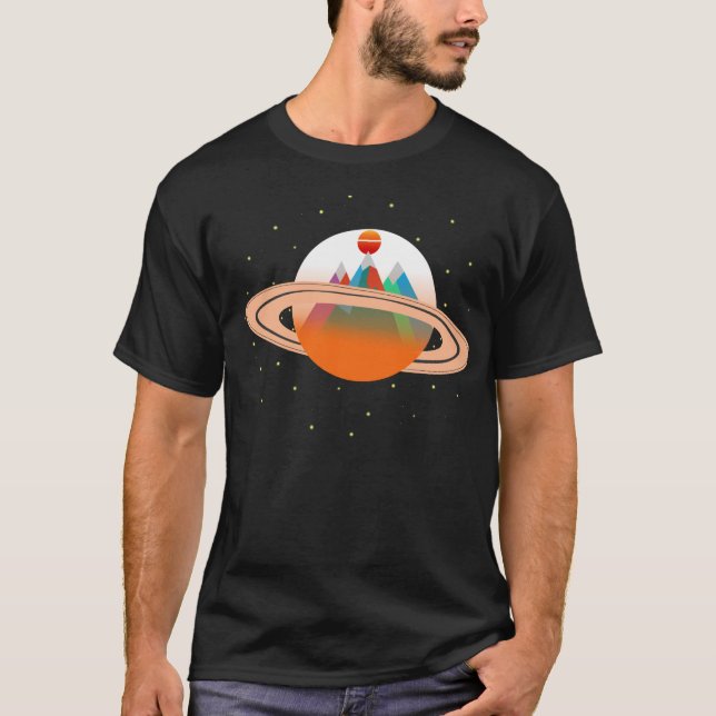 Camiseta Montañas de Saturn Sun (Anverso)